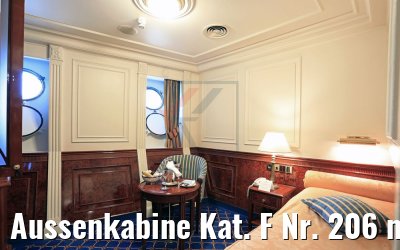 Aussenkabine Kat. F Nr. 206 mit Ober- Unterbett Sea Cloud II