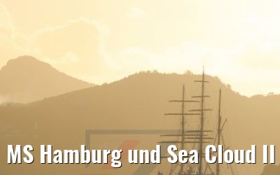 MS Hamburg und Sea Cloud II vor St. Barth 16.02.2018