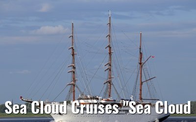 Sea Cloud Cruises "Sea Cloud II" departing port of Hamburg, 11. June 2014