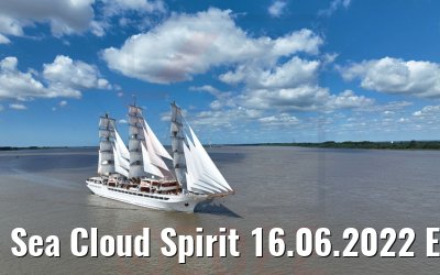 Sea Cloud Spirit 16.06.2022 Elbe River