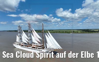 Sea Cloud Spirit auf der Elbe 16.06.2022