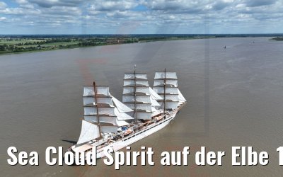Sea Cloud Spirit auf der Elbe 16.06.2022