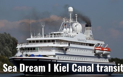Sea Dream I Kiel Canal transit 28. August 2014