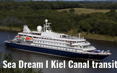 Sea Dream I Kiel Canal transit 28. August 2014