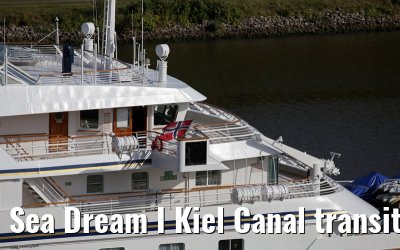 Sea Dream I Kiel Canal transit 28. August 2014