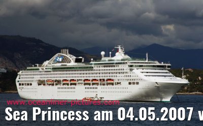 Sea Princess am 04.05.2007 vor Monte Carlo
