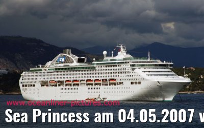 Sea Princess am 04.05.2007 vor Monte Carlo
