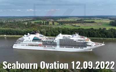 Seabourn Ovation 12.09.2022 Nord-Ostsee-Kanal