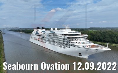 Seabourn Ovation 12.09.2022 Nord-Ostsee-Kanal