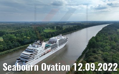 Seabourn Ovation 12.09.2022 Nord-Ostsee-Kanal