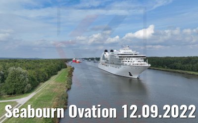 Seabourn Ovation 12.09.2022 Nord-Ostsee-Kanal