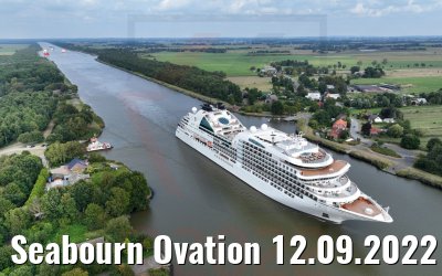 Seabourn Ovation 12.09.2022 Nord-Ostsee-Kanal