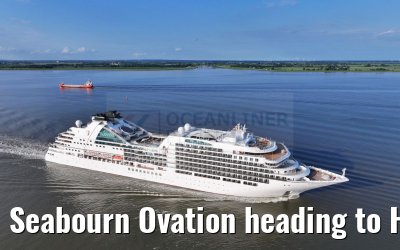 Seabourn Ovation heading to Hamburg 28.05.2024