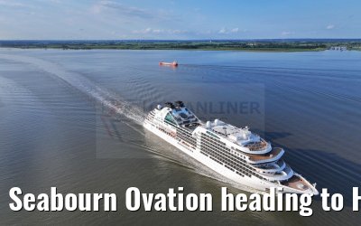 Seabourn Ovation heading to Hamburg 28.05.2024