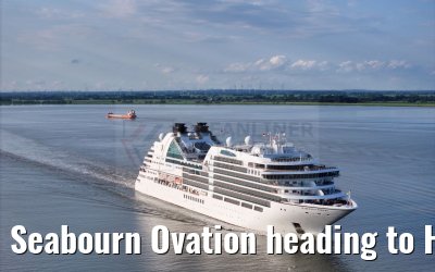 Seabourn Ovation heading to Hamburg 28.05.2024