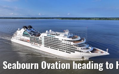 Seabourn Ovation heading to Hamburg 28.05.2024