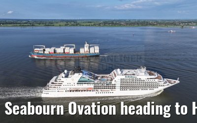 Seabourn Ovation heading to Hamburg 28.05.2024