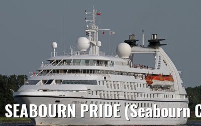 SEABOURN PRIDE (Seabourn Cruise Line) outbound port of Amsterdam - Aug. 12, 2012