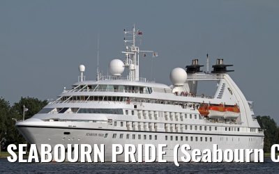 SEABOURN PRIDE (Seabourn Cruise Line) outbound port of Amsterdam - Aug. 12, 2012