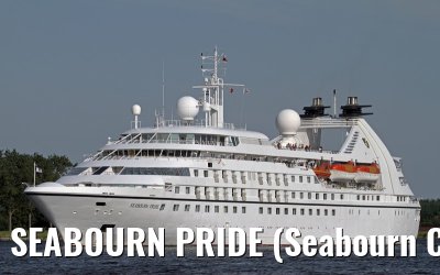 SEABOURN PRIDE (Seabourn Cruise Line) outbound port of Amsterdam - Aug. 12, 2012