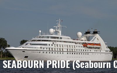 SEABOURN PRIDE (Seabourn Cruise Line) outbound port of Amsterdam - Aug. 12, 2012