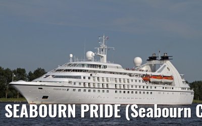 SEABOURN PRIDE (Seabourn Cruise Line) outbound port of Amsterdam - Aug. 12, 2012