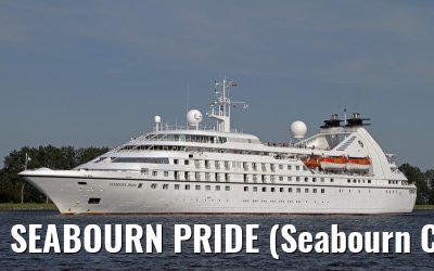 SEABOURN PRIDE (Seabourn Cruise Line) outbound port of Amsterdam - Aug. 12, 2012