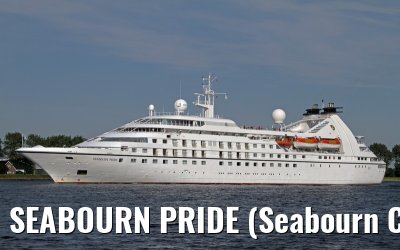 SEABOURN PRIDE (Seabourn Cruise Line) outbound port of Amsterdam - Aug. 12, 2012