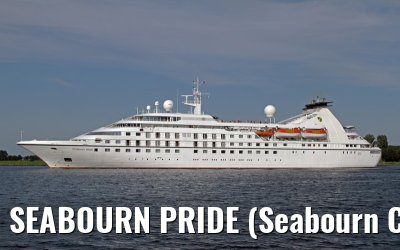 SEABOURN PRIDE (Seabourn Cruise Line) outbound port of Amsterdam - Aug. 12, 2012