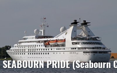 SEABOURN PRIDE (Seabourn Cruise Line) outbound port of Amsterdam - Aug. 12, 2012