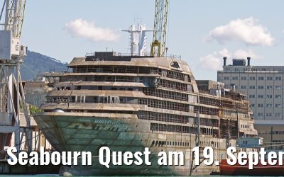Seabourn Quest am 19. September 2010 an der Mariotti Werft