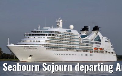 Seabourn Sojourn departing Amsterdam, 02.09.2011