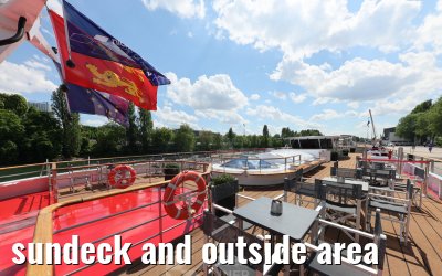 sundeck and outside area