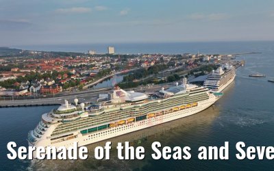 Serenade of the Seas and Seven Seas Explorer, Warnemünde 07.08.2019