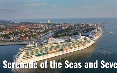 Serenade of the Seas and Seven Seas Explorer warnemuende 07.08.2019