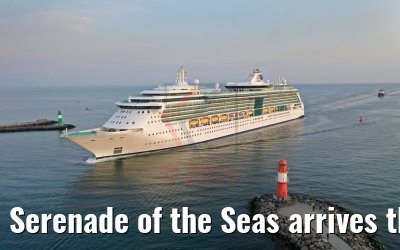 Serenade of the Seas arrives the port of Warnemuende 07.08.2019
