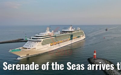 Serenade of the Seas arrives the port of Warnemuende 07.08.2019