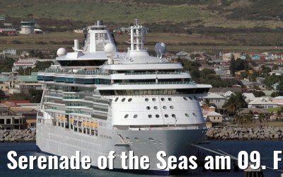 Serenade of the Seas am 09. Februar 2010 vor Basseterre