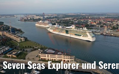 Seven Seas Explorer und Serenade of the Seas Warnemünde