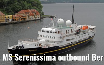 MS Serenissima outbound Bergen July 04, 2013