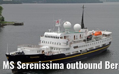 MS Serenissima outbound Bergen July 04, 2013