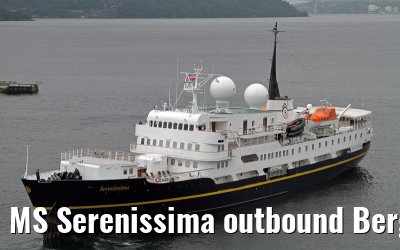 MS Serenissima outbound Bergen July 04, 2013