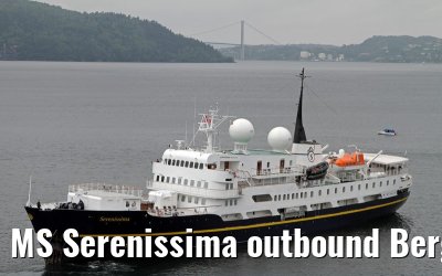 MS Serenissima outbound Bergen July 04, 2013