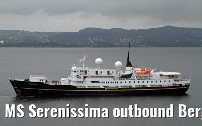 MS Serenissima outbound Bergen July 04, 2013