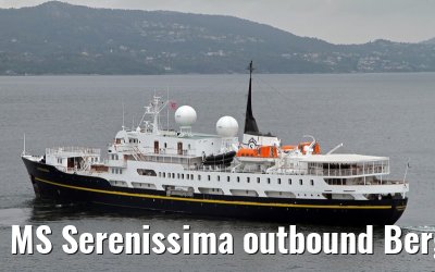 MS Serenissima outbound Bergen July 04, 2013