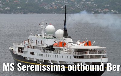 MS Serenissima outbound Bergen July 04, 2013