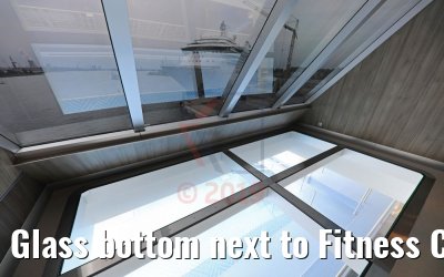 Glass bottom next to Fitness Center Seven Seas Explorer