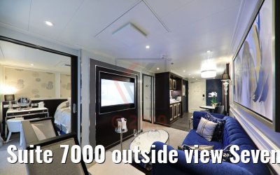 Suite 7000 outside view Seven Seas Explorer
