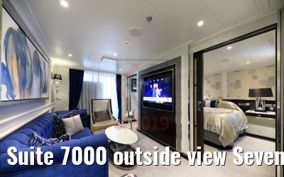 Suite 7000 outside view Seven Seas Explorer