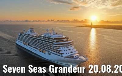 Seven Seas Grandeur 20.08.2026 Kiel sunrise
